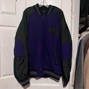 Purple and black roca wear 2xL varsity jacket